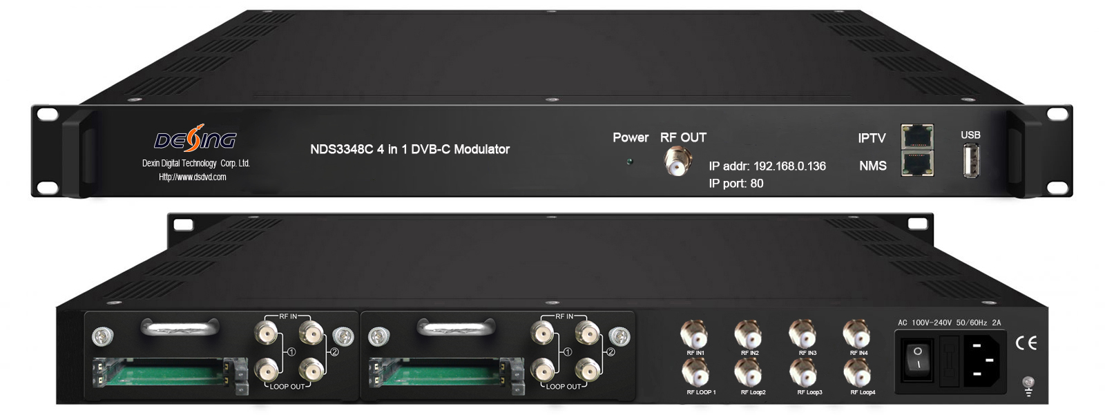 NDS3348C (V2) 4 in 1 DVB-C Modulator
